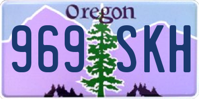 OR license plate 969SKH