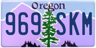 OR license plate 969SKM