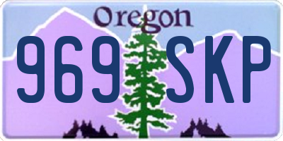 OR license plate 969SKP