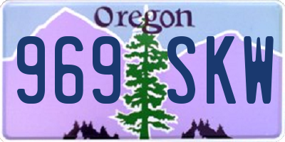 OR license plate 969SKW
