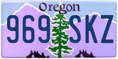 OR license plate 969SKZ