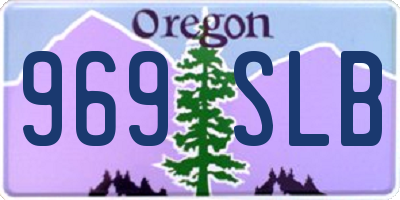 OR license plate 969SLB