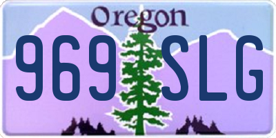 OR license plate 969SLG