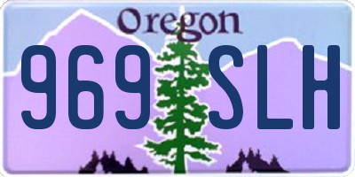 OR license plate 969SLH