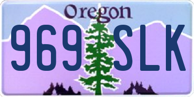 OR license plate 969SLK