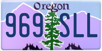 OR license plate 969SLL
