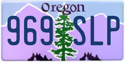OR license plate 969SLP