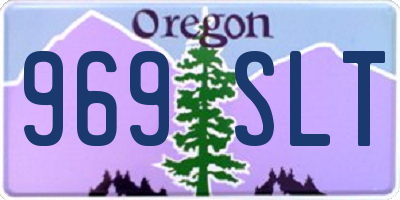 OR license plate 969SLT