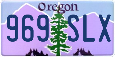 OR license plate 969SLX