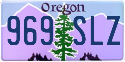OR license plate 969SLZ