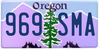 OR license plate 969SMA