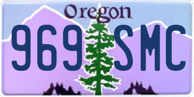 OR license plate 969SMC