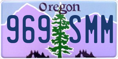 OR license plate 969SMM
