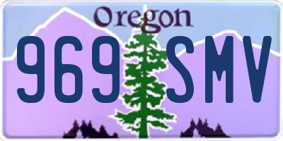 OR license plate 969SMV