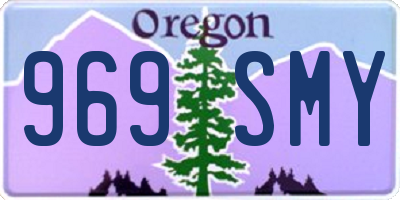 OR license plate 969SMY