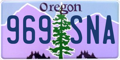 OR license plate 969SNA