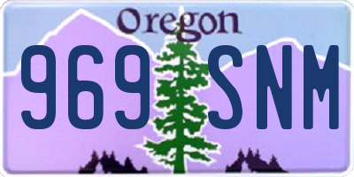 OR license plate 969SNM
