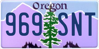 OR license plate 969SNT