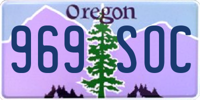 OR license plate 969SOC