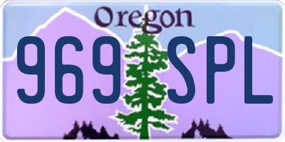 OR license plate 969SPL