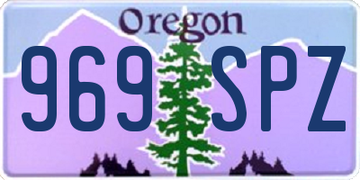 OR license plate 969SPZ