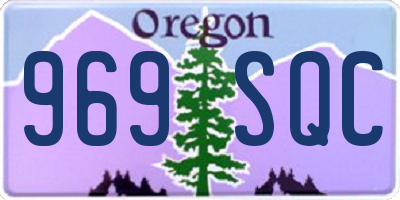 OR license plate 969SQC