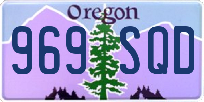 OR license plate 969SQD