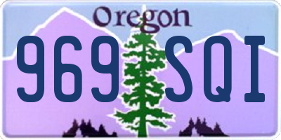 OR license plate 969SQI