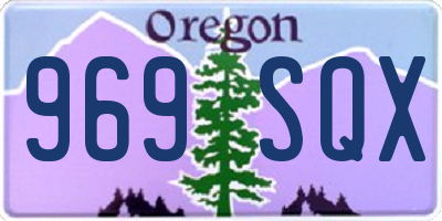 OR license plate 969SQX