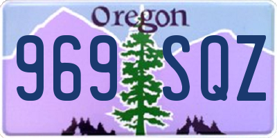 OR license plate 969SQZ