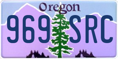 OR license plate 969SRC