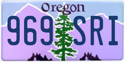 OR license plate 969SRI