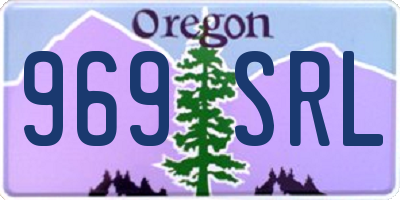 OR license plate 969SRL