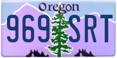OR license plate 969SRT