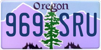 OR license plate 969SRU