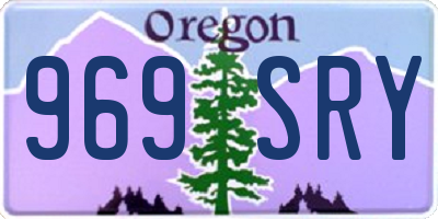 OR license plate 969SRY