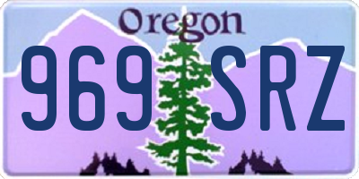 OR license plate 969SRZ