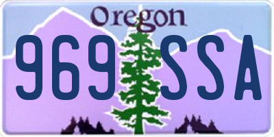 OR license plate 969SSA