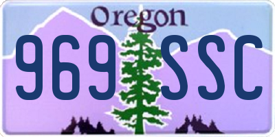 OR license plate 969SSC