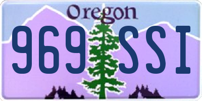 OR license plate 969SSI