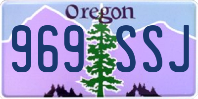 OR license plate 969SSJ