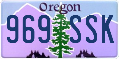 OR license plate 969SSK