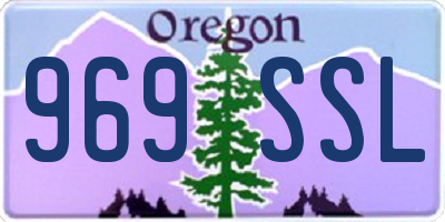 OR license plate 969SSL
