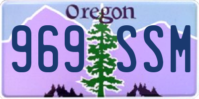 OR license plate 969SSM