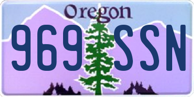 OR license plate 969SSN