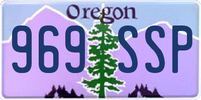 OR license plate 969SSP