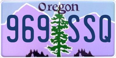 OR license plate 969SSQ