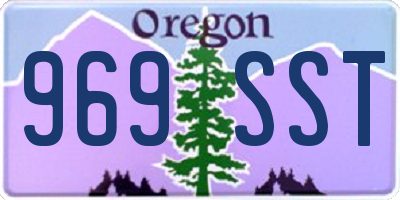 OR license plate 969SST