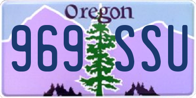 OR license plate 969SSU