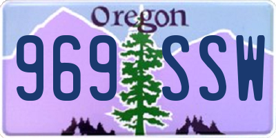 OR license plate 969SSW